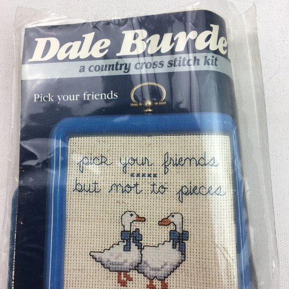 Vintage Dale Burdett A Country Cross Stitch Kit Pick Your Friends White Snow Gee - Picture 2 of 3